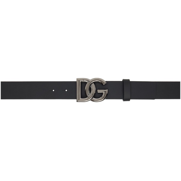  Dolce&Gabbana Black Lux Crossover Belt 231003M131001