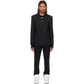 Dolce&Gabbana Black Peaked Lapel Suit 232003M196001