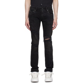 Dolce&Gabbana Black Five-Pocket Jeans 232003M186003