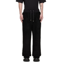 Dolce&Gabbana Black Drawstring Lounge Pants 222003M190008