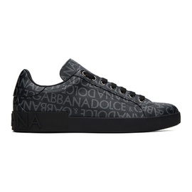 Dolce&Gabbana Black Portofino Sneakers 232003M237002