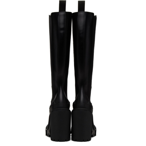  Dolce&Gabbana Black Platform Chelsea Boots 232003F115001