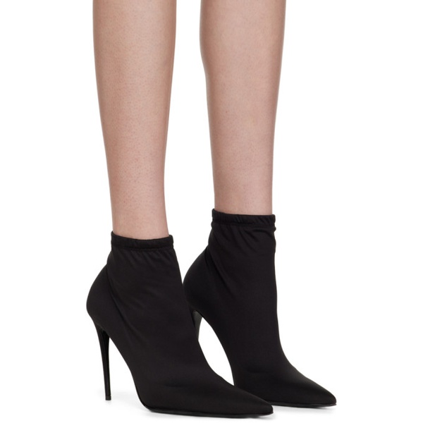  Dolce&Gabbana Black Kim Kardashian 에디트 Edition Stretch Jersey Boots 231003F113003