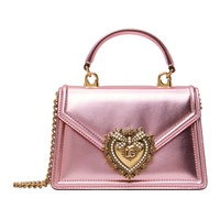 Dolce&Gabbana Pink Small Devotion Bag 241003F046005