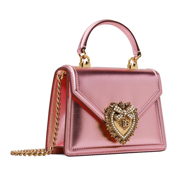  Dolce&Gabbana Pink Small Devotion Bag 241003F046005