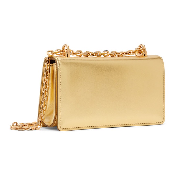  Dolce&Gabbana Gold Calfskin Phone Bag 241003F048005