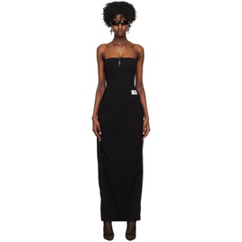 Dolce&Gabbana Black Kim Kardashian 에디트 Edition Zip Vent Maxi Dress 231003F055007