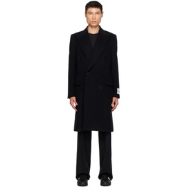 Dolce&Gabbana Black Double-Breasted Coat 232003M176001