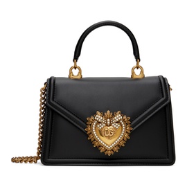 Dolce&Gabbana Black Small Devotion Bag 241003F046004