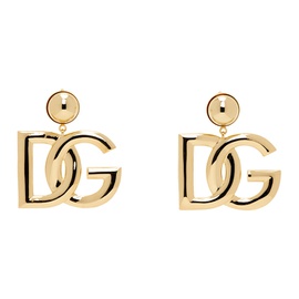 Dolce&Gabbana Gold DG Logo Clip-On Earrings 242003F022002