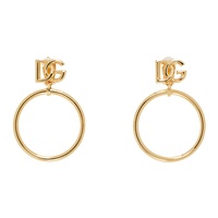 Dolce&Gabbana Gold DG Logo Earrings 242003F022011