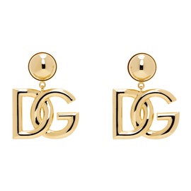 Dolce&Gabbana Gold DG Logo Clip-On Earrings 242003F022001