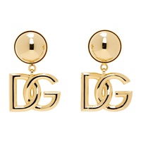 Dolce&Gabbana Gold DG Logo Clip-On Earrings 242003F022003