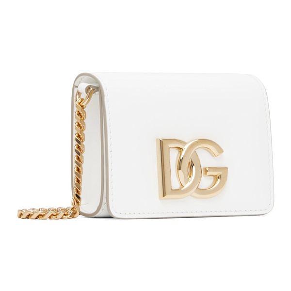  Dolce&Gabbana White Micro Shoulder Bag 222003F048015
