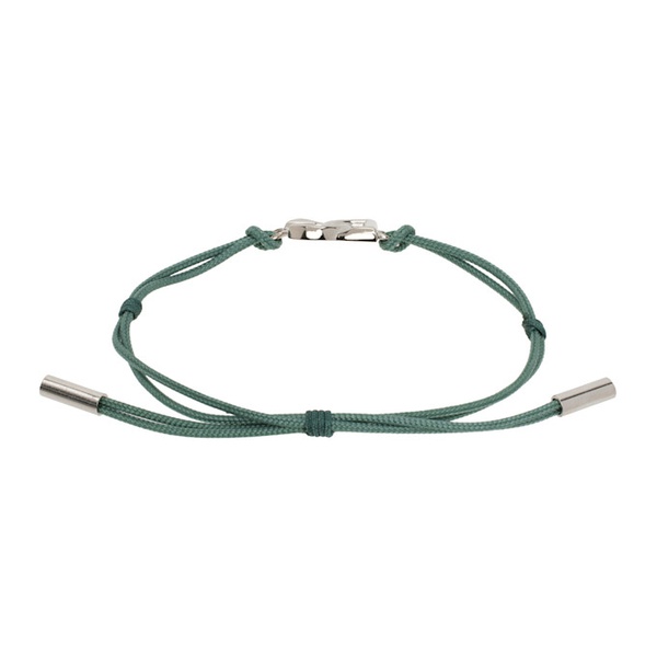  Dolce&Gabbana Green DG Logo Cord Bracelet 242003M142005
