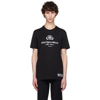 Dolce&Gabbana Black Logo Print T-Shirt 242003M213012