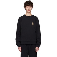Dolce&Gabbana Black Embroidered-Graphic Sweatshirt 242003M204003
