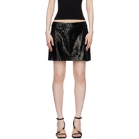 Dolce&Gabbana Black Micro-Sequin Miniskirt 242003F090001
