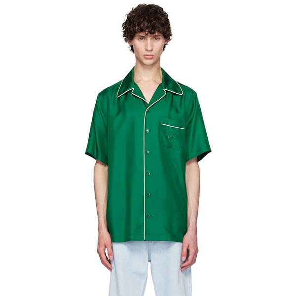  Dolce&Gabbana Green DG Embroidery Shirt 242003M192004