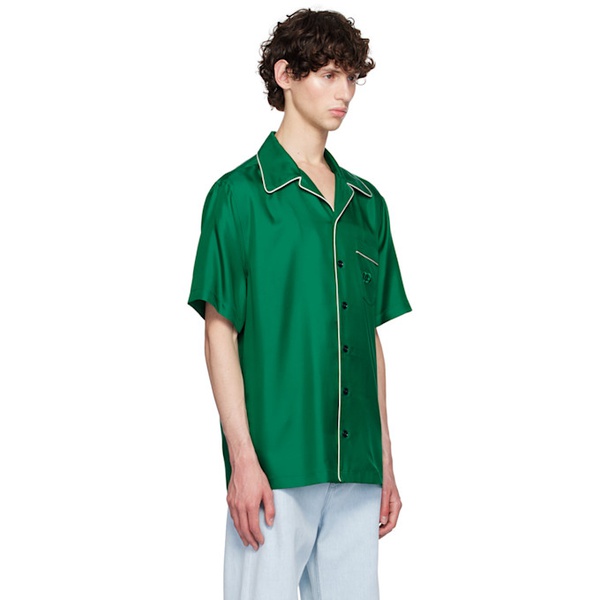  Dolce&Gabbana Green DG Embroidery Shirt 242003M192004