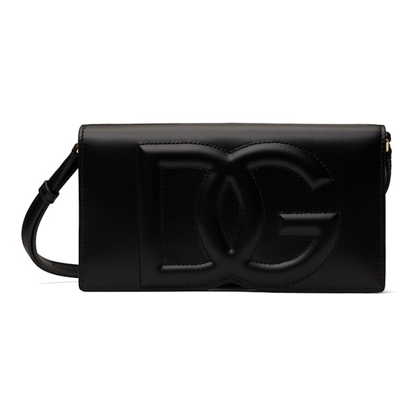  Dolce&Gabbana Black DG Logo Phone Bag 242003F048001