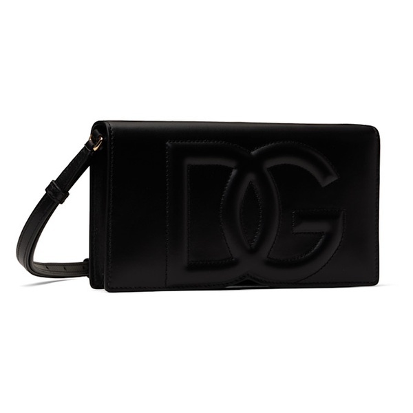  Dolce&Gabbana Black DG Logo Phone Bag 242003F048001