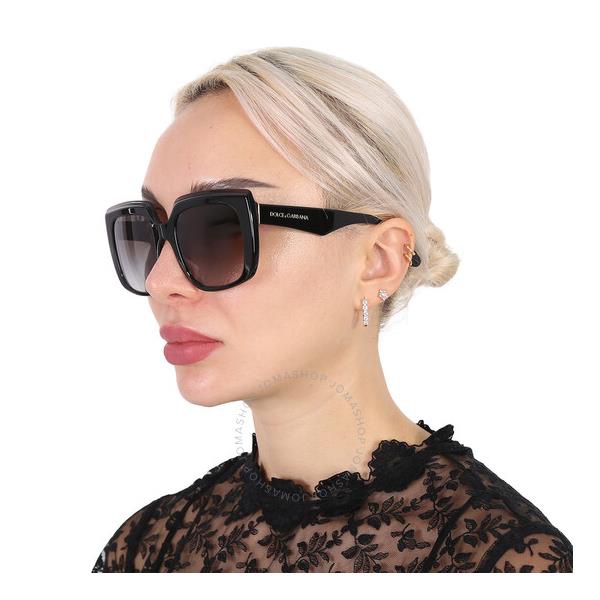 돌체앤가바나 돌체앤가바나 Dolce & Gabbana Grey Gradient Square Ladies Sunglasses DG4414 501/8G 54