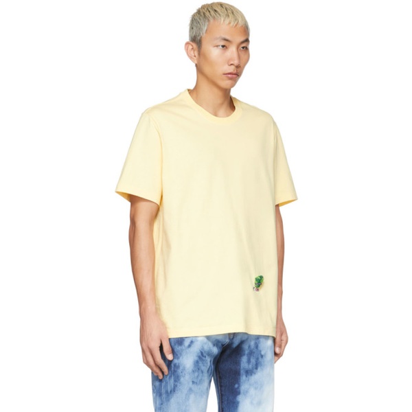  더블렛 Doublet Yellow Vegetable Dyed Lettuce T-Shirt 221038M213003
