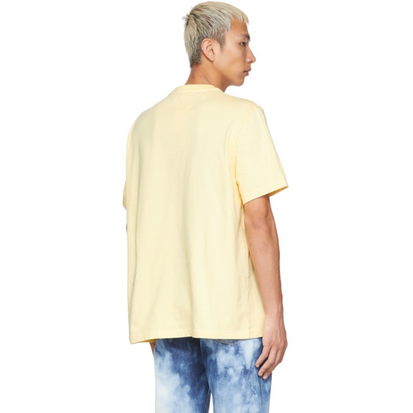  더블렛 Doublet Yellow Vegetable Dyed Lettuce T-Shirt 221038M213003