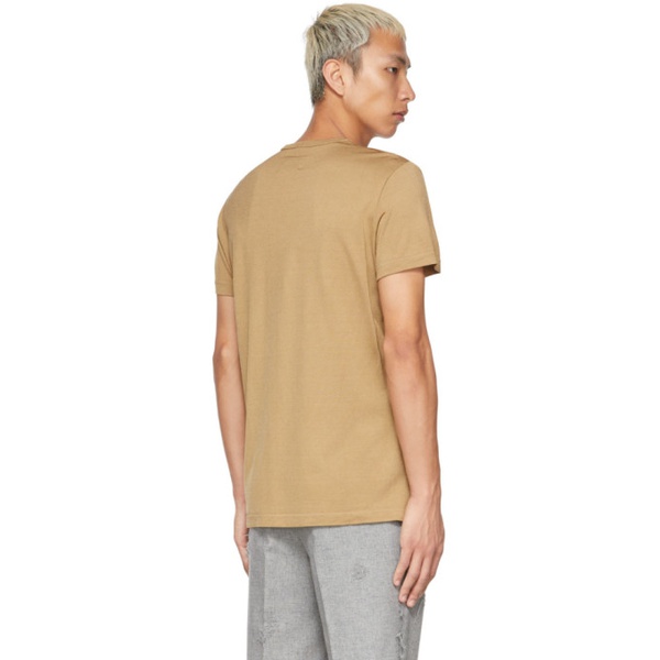  더블렛 Doublet Tan Fibre T-Shirt 221038M213001
