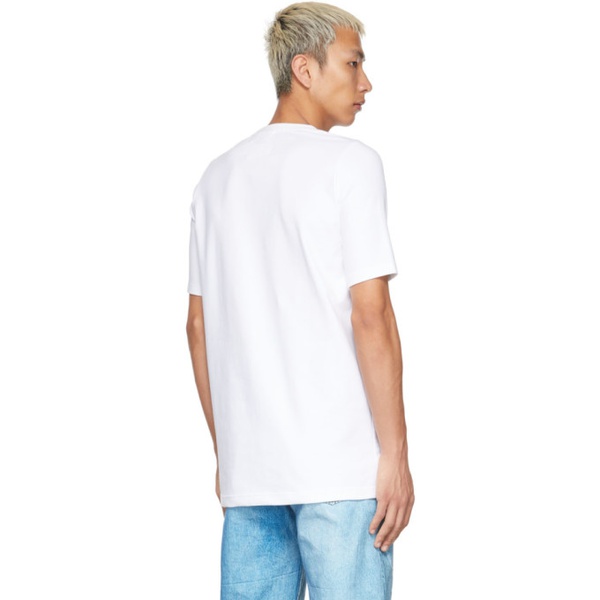  더블렛 Doublet White Cotton T-Shirt 221038M213013