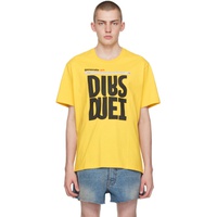 더블렛 Doublet Yellow AI Generated T-Shirt 241038M213000