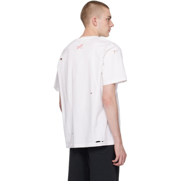  더블렛 Doublet White PZ Today 에디트 Edition Device Girls T-Shirt 241038M213005