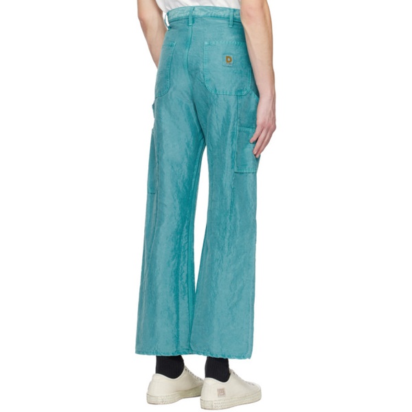  더블렛 Doublet Green Pigment Dyeing Jeans 231038M191004