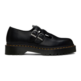 닥터마틴 Dr. Martens Black 8065 II Bex Smooth Leather Platform Oxfords 241399F120000