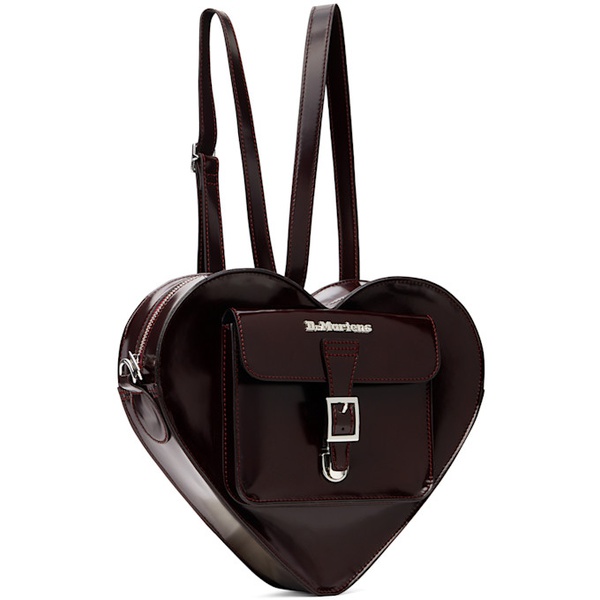 닥터마틴 닥터마틴 Dr. Martens Burgundy Vegan Heart Shaped Backpack 242399F042001