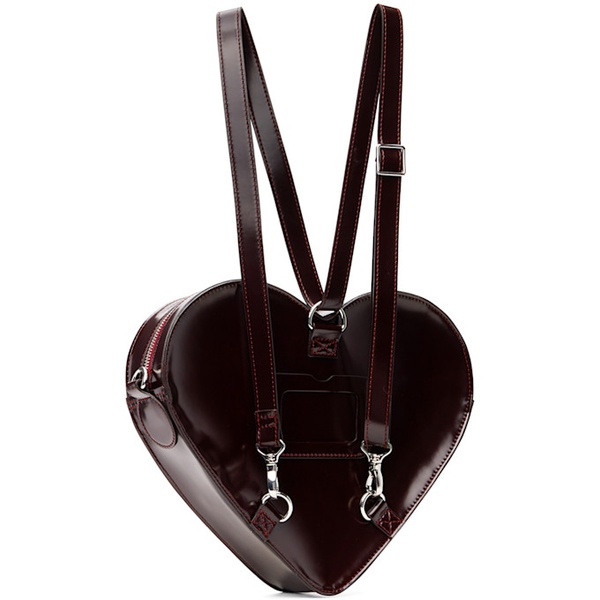 닥터마틴 닥터마틴 Dr. Martens Burgundy Vegan Heart Shaped Backpack 242399F042001