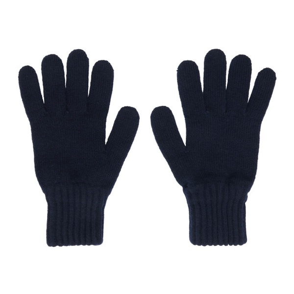  Drakes Navy Lambswool Gloves 232488M135000