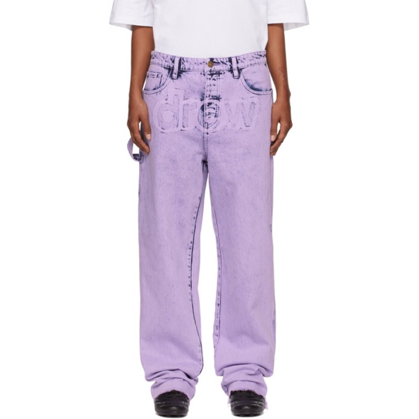  Drew house SSENSE Exclusive Purple Secret Carpenter Jeans 221454F069000