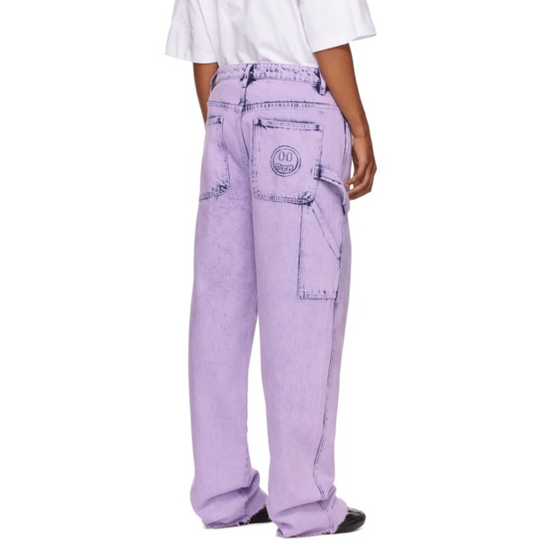  Drew house SSENSE Exclusive Purple Secret Carpenter Jeans 221454F069000