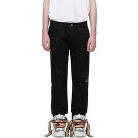 Drew house SSENSE Exclusive Black Tapered Jeans 221454M186000