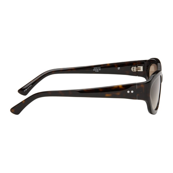  드리스 반 노튼 Dries Van Noten Brown 린다 패로우 Linda Farrow 에디트 Edition Goggle Sunglasses 241358M134000