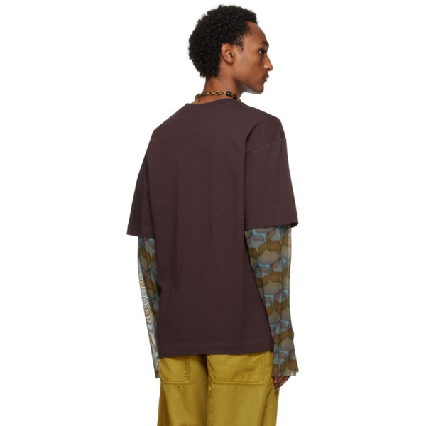  드리스 반 노튼 Dries Van Noten Purple Layered T-Shirt 241358M213026