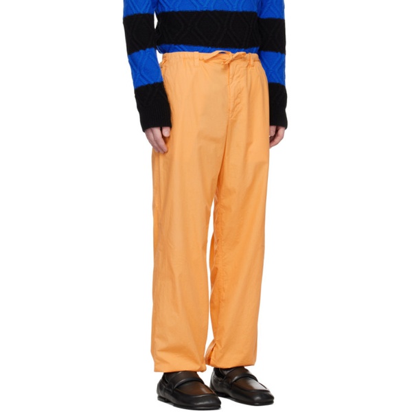  드리스 반 노튼 Dries Van Noten Orange Drawstring Trousers 231358M191075