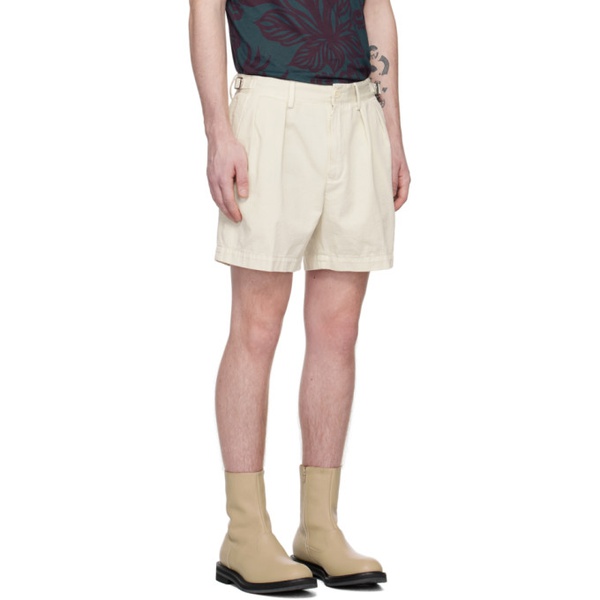  드리스 반 노튼 Dries Van Noten 오프화이트 Off-White Pleated Shorts 231358M193015