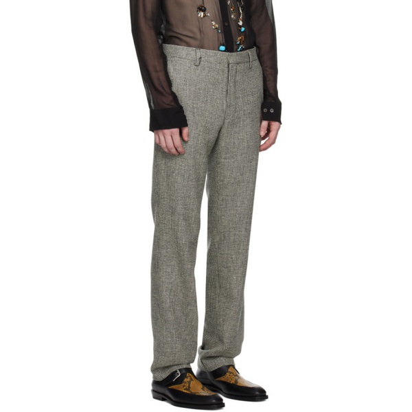 드리스 반 노튼 Dries Van Noten Gray Slim Fit Trousers 232358M191061