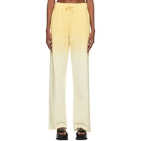 드리스 반 노튼 Dries Van Noten Yellow Gradient Lounge Pants 231358F086000