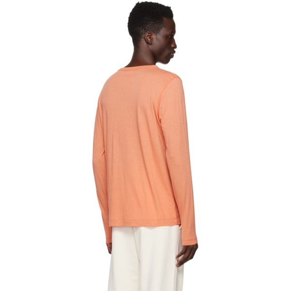  드리스 반 노튼 Dries Van Noten Orange Crewneck Long Sleeve T-Shirt 231358M213014