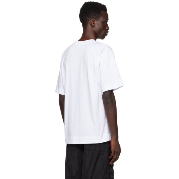  드리스 반 노튼 Dries Van Noten White Print T-Shirt 231358M213043