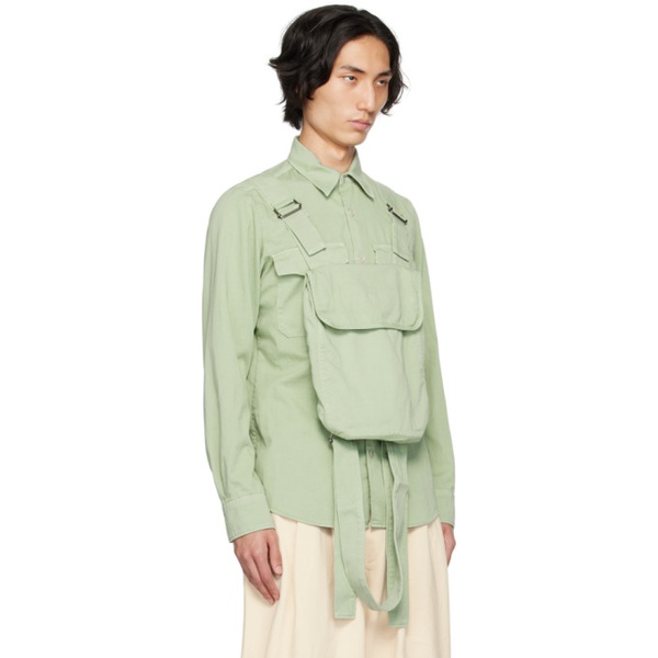  드리스 반 노튼 Dries Van Noten Green Pouch Shirt 232358M192000